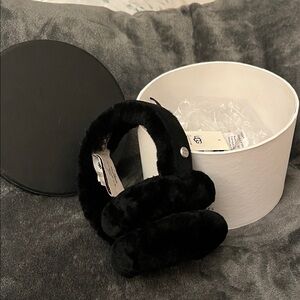 Black Faux Fur Earmuffs